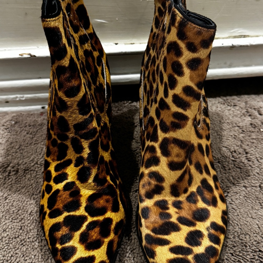 Nine West Animal Print Ankle Booties